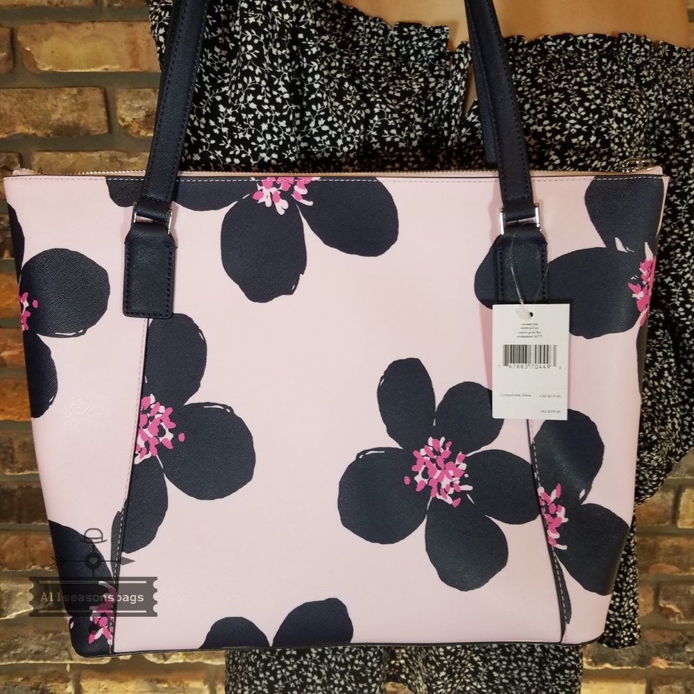 Kate Spade Cameron Pocket Tote Large Grand Flora - Picture 3 of 6